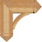 Ekena Millwork Thorton Arts and Crafts Rough Sawn Bracket w/ Offset Brace, Western Red Cedar, 8"W x 20"D x 20"H BKT0806X20X20THR03RWR - alternate 3